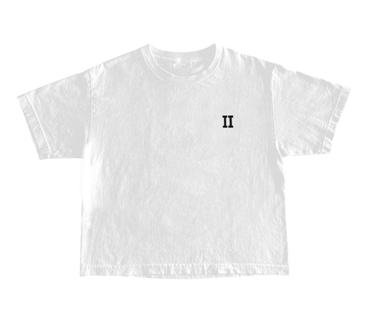White Classic II Shoulder T Shirt